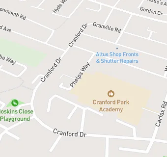 map for Cranford Park After School Club