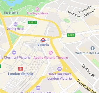 map for Apollo Victoria Theatre