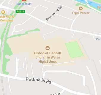 map for The Bishop Of Llandaff  C.I.W. High School