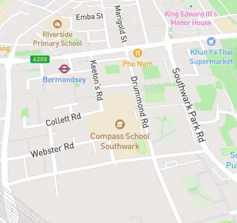 map for Compass School Southwark