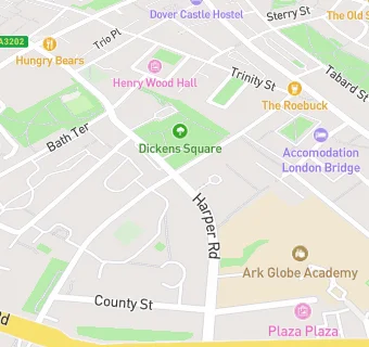 map for London south bank university students union