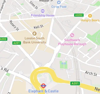 map for Lsbu- barista and bistro