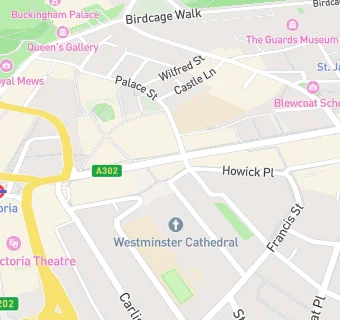 map for Therapie Clinic Victoria St