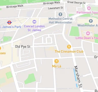 map for St Matthew's School, Westminster