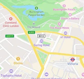 map for The Goring Hotel