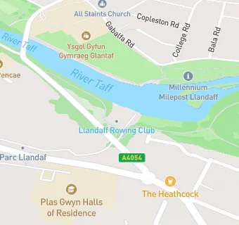 map for Llandaff Rowing Club