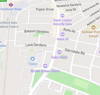 map for Sprinkles Hammersmith