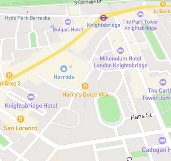 map for Harrods Roast and Bake