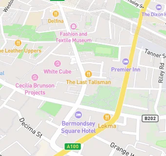 map for Cafe murano bermondsey