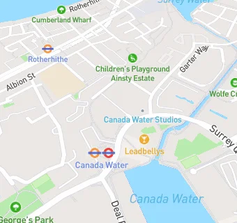 map for Canada water cafe