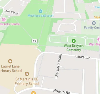 map for Laurel Lane Primary School