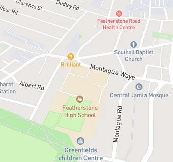 map for Featherstone High School