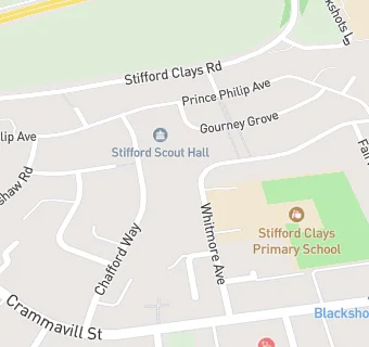 map for Stifford Clays Primary School