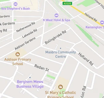 map for West Kensington Gp Surgery