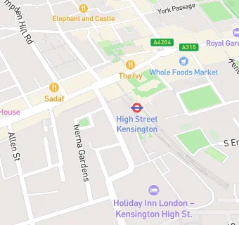 map for Holiday Inn London - Kensington