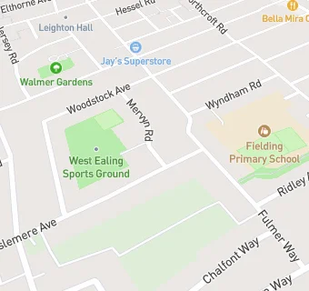 map for West Ealing Bowls And Social Club