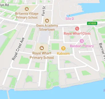 map for Nest Royal Wharf