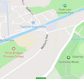 map for Food Bank At Three Bridges Primary School