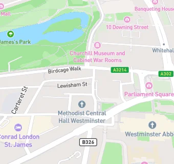 map for Westminster Arms