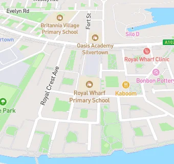 map for Royal Wharf Primary School