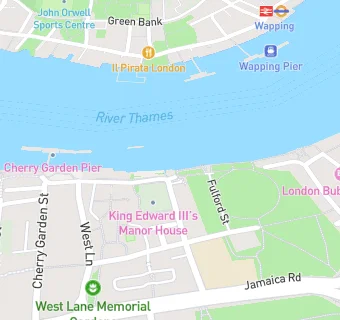 map for The angel at rotherhithe