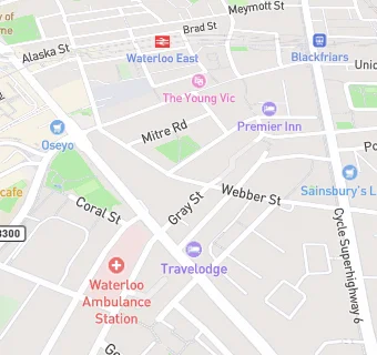 map for Webber Street Day Centre