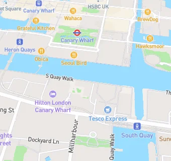 map for Goodmans Canary Wharf