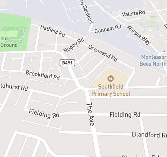 map for Southfield Primary School