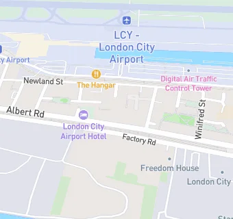 map for London City Airport Hotel