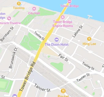 map for Tower bridge breakfast club
