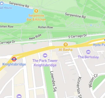 map for Knightsbridge Cafe