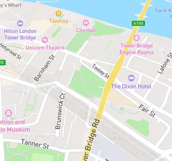 map for London city mission (staff canteen/restaurant)