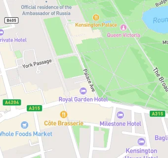 map for Royal Garden Hotel