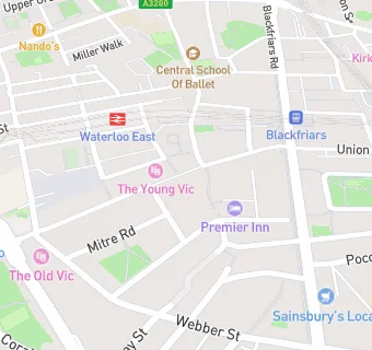 map for Flat iron waterloo