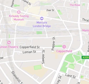 map for London fire brigade hq