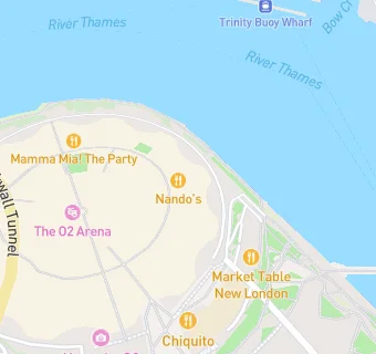 map for Nando's