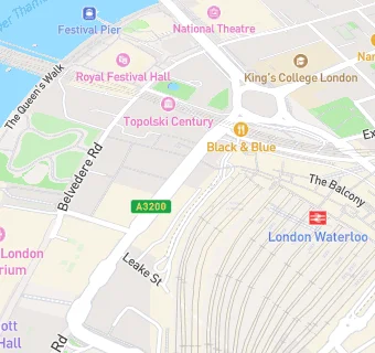 map for Premier Inn Waterloo