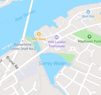 map for Rotherhithe waterside