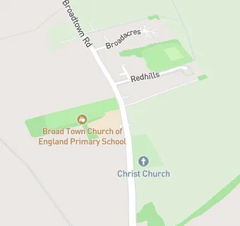 map for Broad Town Church of England Primary School