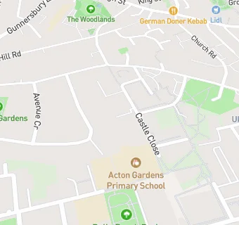 map for South Acton Children's Centre