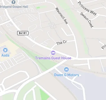 map for Tremains Guest House