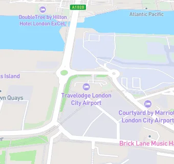 map for Travelodge London City Airport