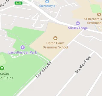 map for Upton Court Grammar School