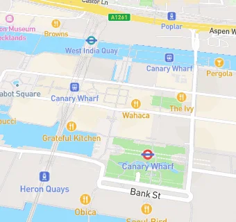 map for BLB Canary Wharf