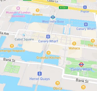 map for Six by Nico Canary Wharf