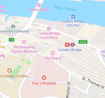 map for Hca uk at the shard