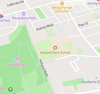 map for Holland Park School