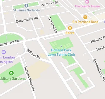 map for Holland Park Lawn Tennis Club