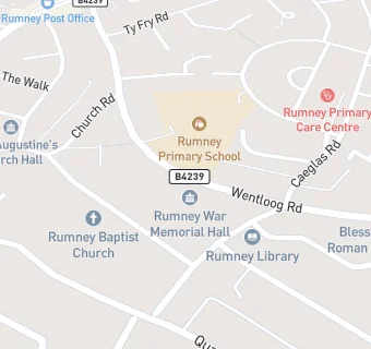 map for Rumney Fish Bar Ltd