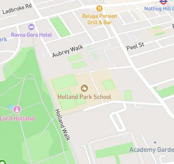 map for Holland Park School